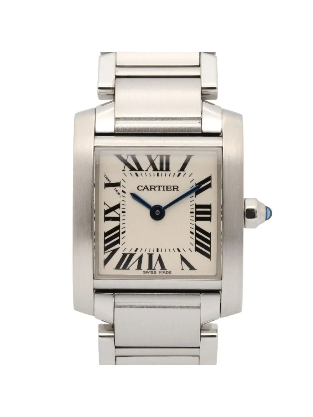 Cartier Watch Tank Francaise SM Silver Stainless Steel